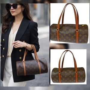 AUTHENTIC LOUIS VUITTON PAPILLON 30 HANDBAG PURSE MONOGRAM NO0040